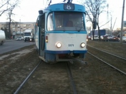 В Харькове "дрифтовал" трамвай (ФОТО)