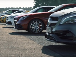 Британцы сравнили в дрэге шесть моделей Mercedes-AMG