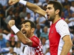 После парной встречи Хорватия повела в финале Кубка Дэвиса