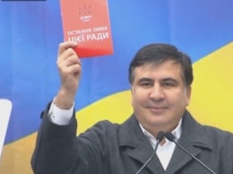 Саакашвили на митинге потребовал перевыборов в парламент