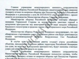 Появился текст угроз России из-за украинских учений возле Крыма