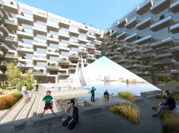 Концептуальный дом в Амстердаме предоставит гражданам экологически чистое жилье на берегу озера