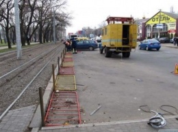 Одесский трамвай оградят от проезжей части на Водопроводной улице (ФОТОФАКТ)