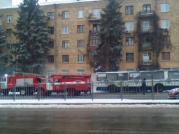 В Харькове горел переполненный автобус