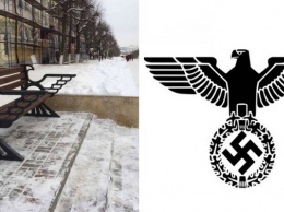 В России установили «нацистскую» скамейку