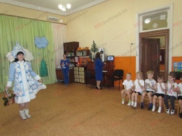 В один из бердянских детских садов уже заглянула Снегурочка (+ фото)