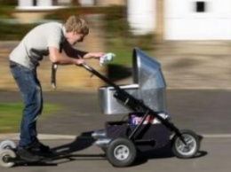 Создана самая быстрая в мире детская коляска (ВИДЕО)