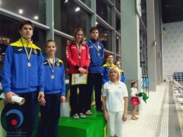 Запорожские прыгуны в воду стартовали на чемпионате Украины с золотых медалей