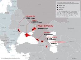 Евродепутат показал масштабы российской военной оккупации - инфографика