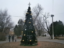Жители Аккермана разочарованы видом главной новогодней елки
