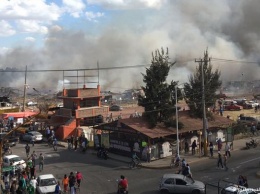 Мощный взрыв уничтожил рынок пиротехники в Мексике