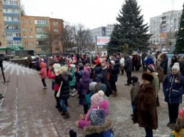 В Киевском районе Полтавы состоялось открытие елки (ФОТО)
