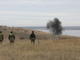 В Одесской области проходят учения полицейских взрывотехников