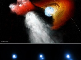 Пульсар «выстрелил» материей с колоссальной скоростью