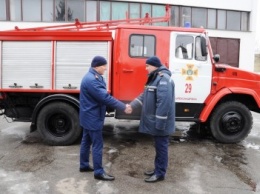 Кировоградская область: состоялась передача пожарно-спасательной техники