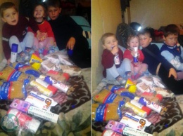 Волонтеры отправили посылку многодетной семье из Луганской области