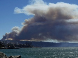 На севере Чили крупный природный пожар