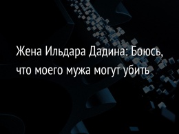 Жена Ильдара Дадина: Боюсь, что моего мужа могут убить