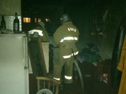 В Запорожской области из объятой огнем комнаты спасатели вынесли хозяина