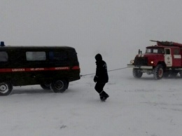 На Одесчине сотня авто застряли в пробке из-за непогоды