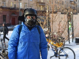 В Москве с морозами -28 стартовал велопарад