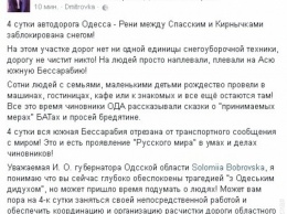 И.о. губернатора Одесской области обвинили в бездействии во время снежного катаклизма