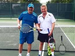 Игорь Николаев сразился в теннис с Агутиным