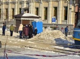 В Одессе снег завершил ремонт Тираспольской площади (ФОТО)