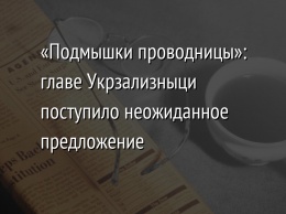 «Подмышки проводницы»: главе Укрзализныци поступило неожиданное предложение