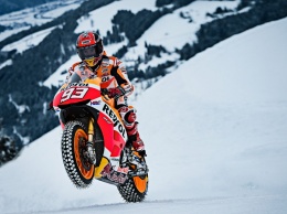 MotoGP - Маркес-экстремал: штурм горнолыжной трассы Streife на Honda RC213V
