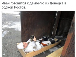 Леса на гробы изведут: в сети показали, как воюющий на Донбассе россиянин готовится к дембелю