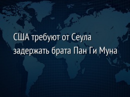 США требуют от Сеула задержать брата Пан Ги Муна