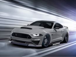 Опубликован рендер Shelby Mustang GT500 2019