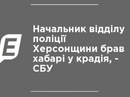 Начальник отдела полиции Херсонщины брал взятки у вора, - СБУ