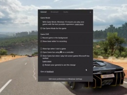 Microsoft рассказал об игровом режиме в Windows 10