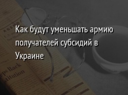 Как будут уменьшать армию получателей субсидий в Украине