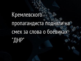 Кремлевского пропагандиста подняли на смех за слова о боевиках "ДНР"