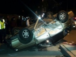В Чернигове нашли перевернувшееся авто без водителя