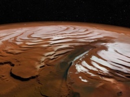 Появились первые четкие изображения спиралевидных впадин на Марсе