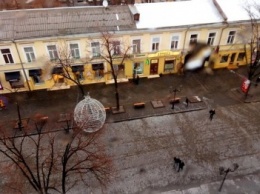 Ледяная Дерибасовская: ошеломляющие фото с крыши (ФОТО)
