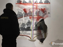 Ультраправые разгромили выставку художника Чичкана в Киеве