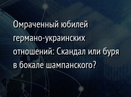 Омраченный юбилей германо-украинских отношений: Скандал или буря в бокале шампанского?