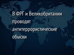 В ФРГ и Великобритании проводят антитеррористические обыски