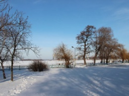 Леденящие красоты запорожского порта (ФОТО)