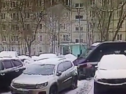 Появилось видео нападения на инкассаторов в Москве