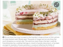 Фоторедактор The Guardian написал возмущенное письмо в подписи к снимку торта