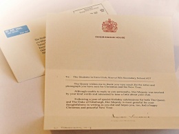 Криворожские школьники получили письмо от королевы Великобритании