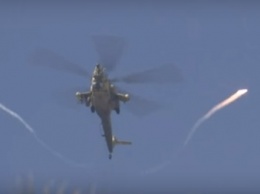 В Сети показали атаку вертолета России в Мосуле