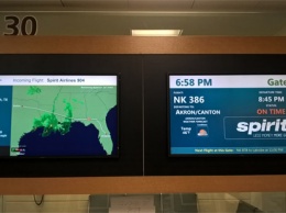 Как американский аэропорт информирует пассажиров о потенциальных задержках рейсов