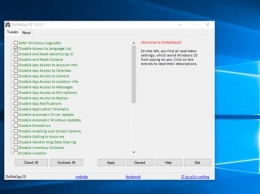Создано приложение DoNotSpy10, отключающее «шпионские» возможности Windows 10